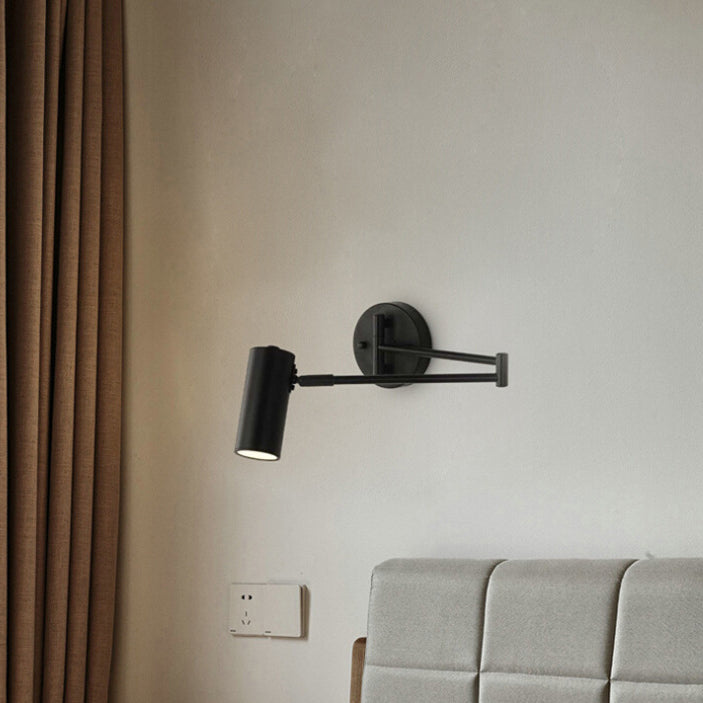 Applique da Parete a Luce Singola con Polo Telescopico Pieghevole in Stile Nordic Minimalist