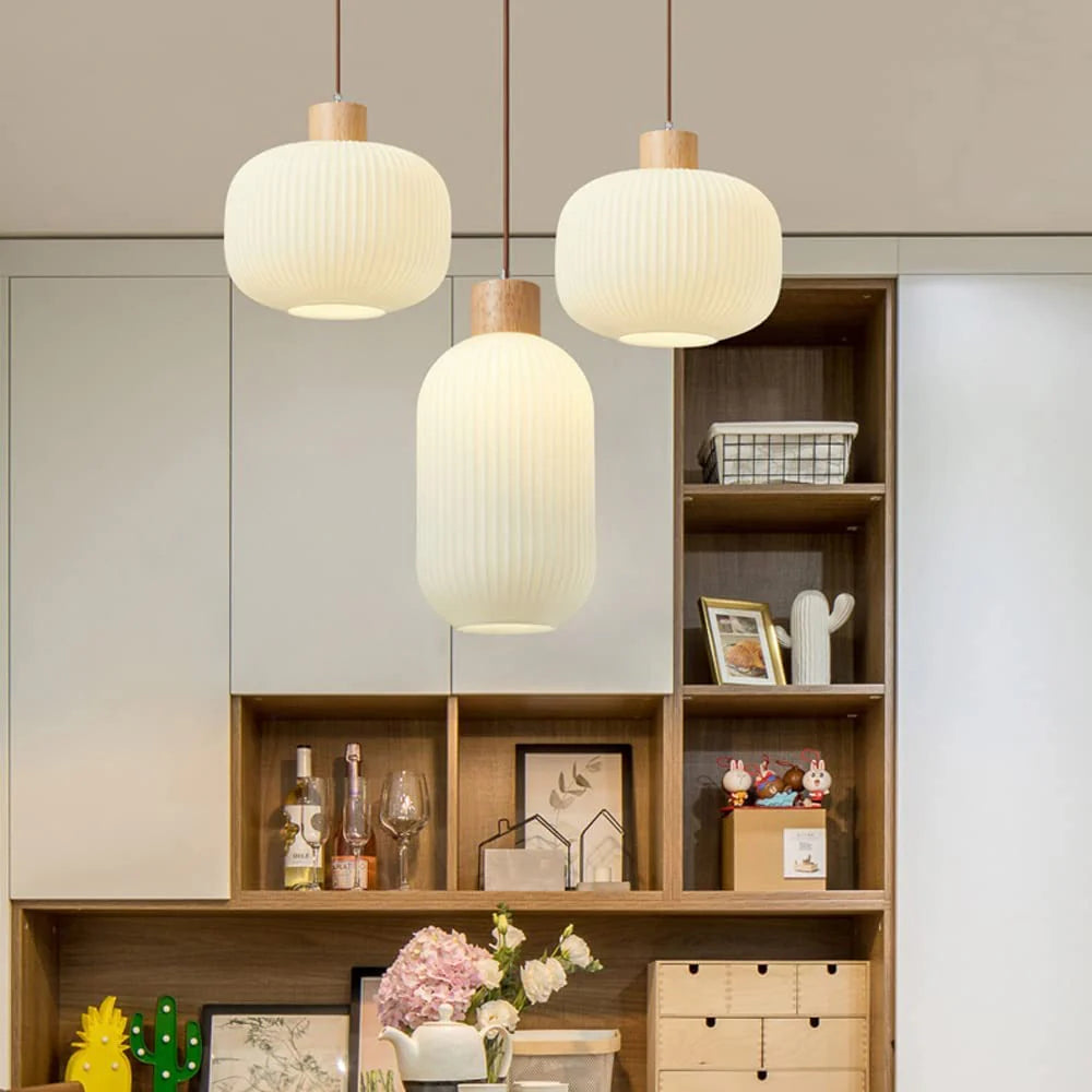 Lampadario in Vetro Rotondo Retro