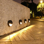 Luce da Esterno a LED Solare Rotonda Quadrata Moderna Minimalista Impermeabile per Passi da Patio