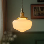 Lanterna Vintage Nordica Ottone Vetro 1-Luce Sospensione