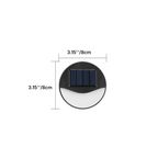 Luce da Esterno a LED Solare Rotonda Quadrata Moderna Minimalista Impermeabile per Passi da Patio
