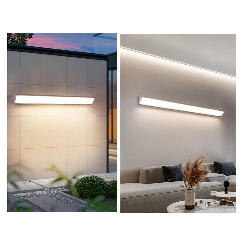 Applique da Parete LED Moderna Minimalista in Alluminio e Acrilico Impermeabile per Esterni e Interni