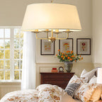 Lampadario Vintage Classico in Ferro Europeo a 4 Luci