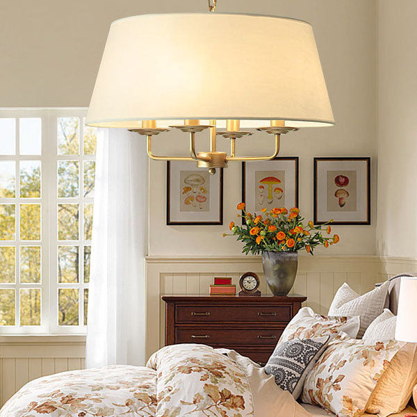 Lampadario Vintage Classico in Ferro Europeo a 4 Luci