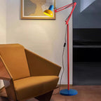 Lampada da Terra a Mezza Cerchio in Ferro 1 Luce Moderno Semplice per Camera da Letto