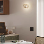 Lampada da parete a sfera irregolare in vetro elettroplaccato minimalista moderna con 1 luce per soggiorno