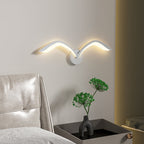 Lampada da parete LED in acrilico con gabbiano minimalista nordico