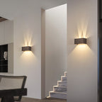 Lampada da parete LED regolabile a fascio piatto quadrato in alluminio minimalista moderno per ingresso