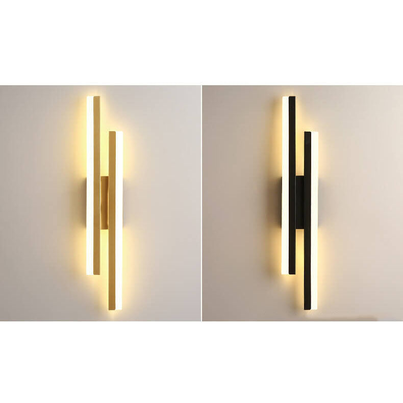 Lampada da parete LED in ferro acrilico con linee minimaliste moderne