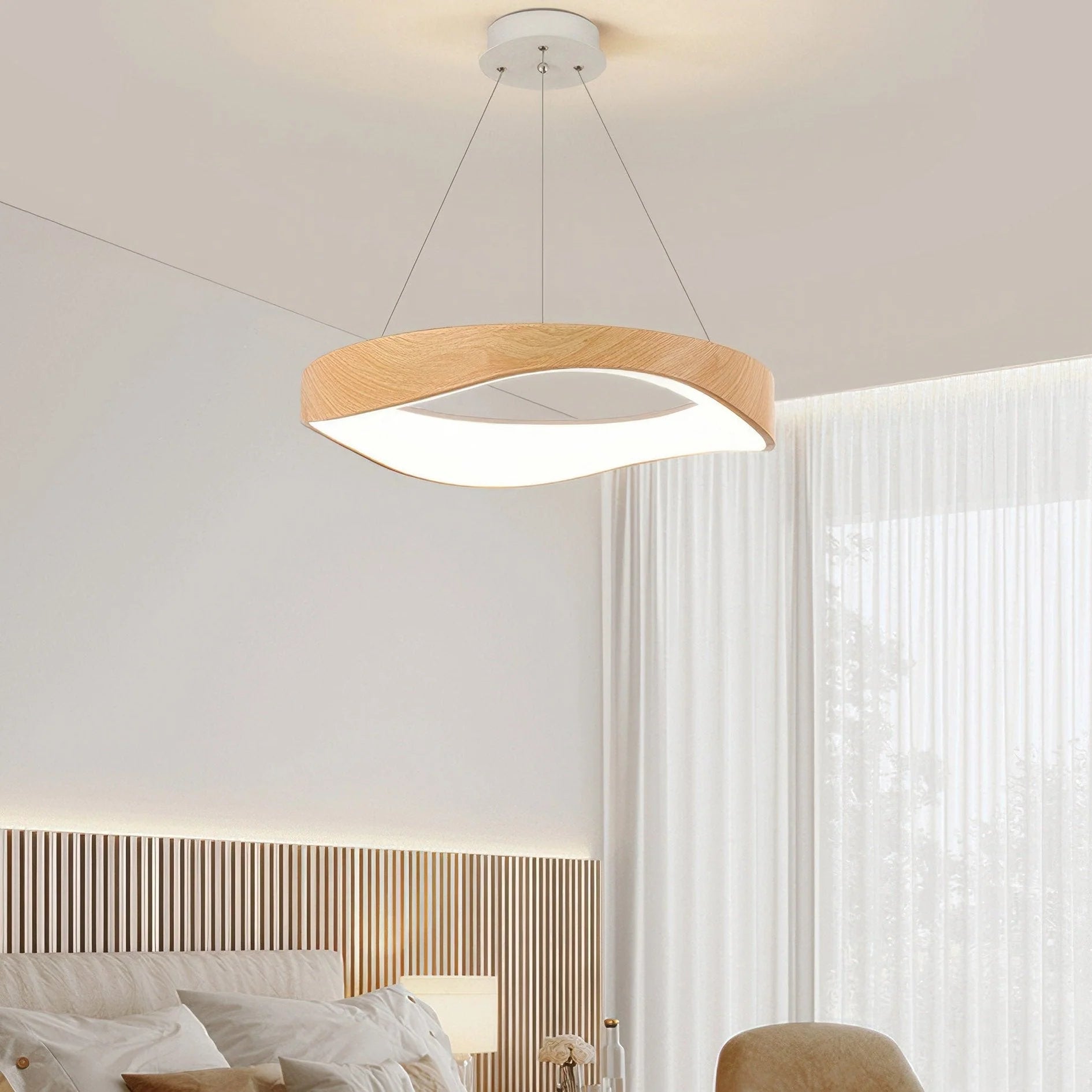 Lampada a Sospensione in Legno Nordic