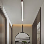 Moderna Lampada da Soffitto LED a Incasso in Alluminio con Venature di Legno