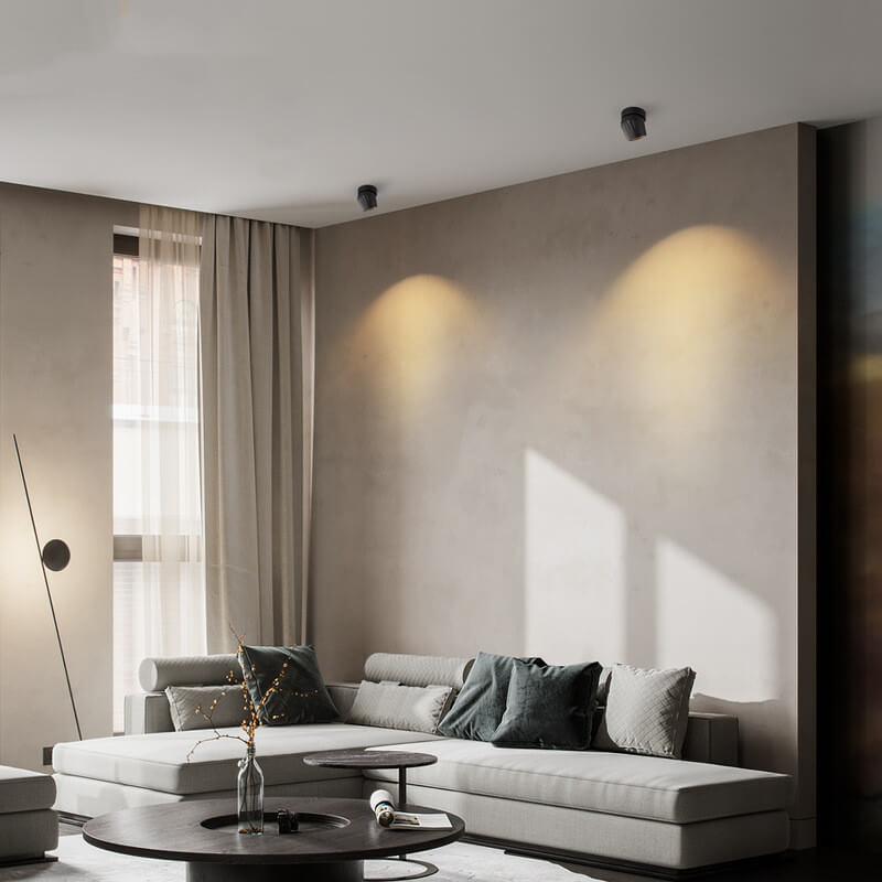 Faretto LED Angolare Regolabile in Alluminio Minimalista Moderno da Soffitto Semi-Incastro