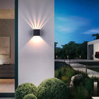 Lampada da Parete LED Moderna Quadrata in Alluminio Impermeabile da Esterno