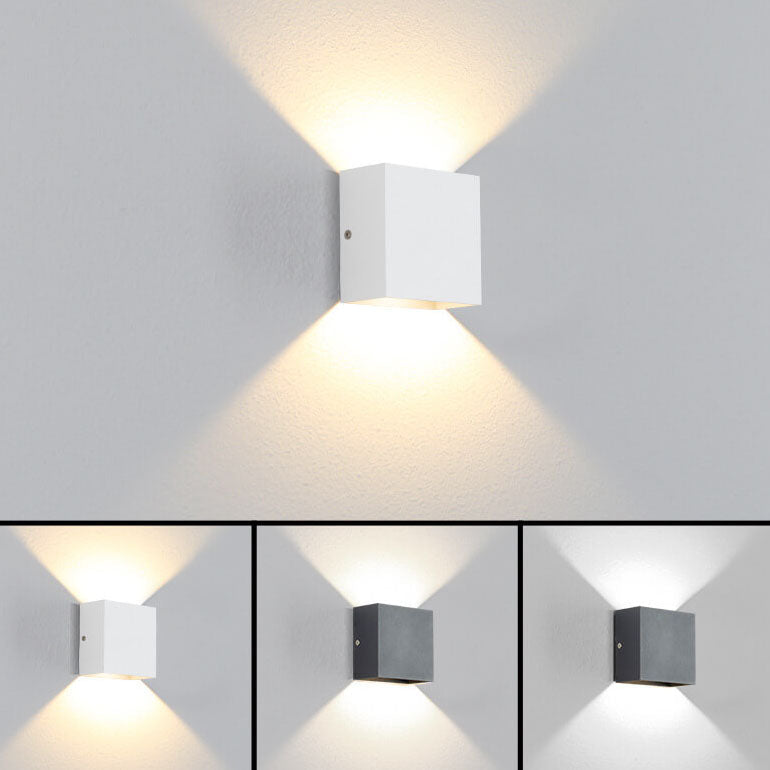 Applique da Parete LED in Alluminio Moderno Minimalista Quadrato