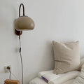 Applique da Parete in Vetro Minimalista Europeo in Legno Massello con 1 Luce