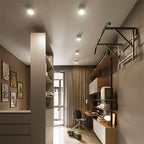Moderna Lampada da Soffitto a Cilindro Minimalista in Alluminio LED con Angolo Regolabile per Soggiorno