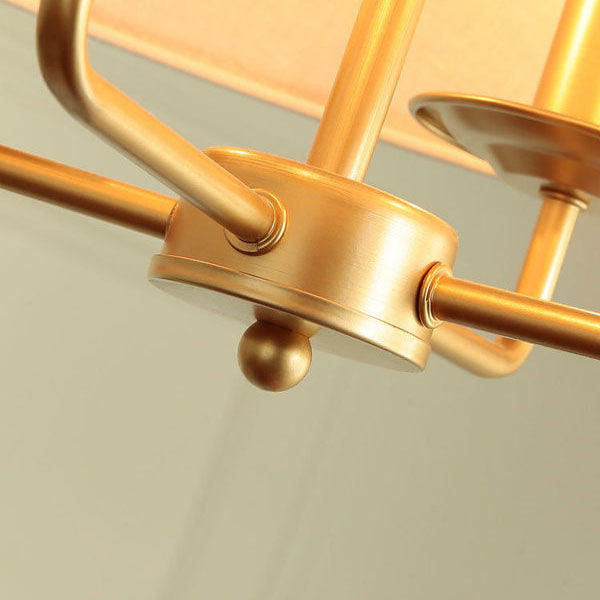 Lampadario Vintage Classico in Ferro Europeo a 4 Luci
