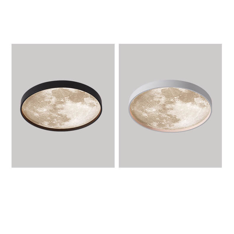 Moderna Lampada da Soffitto LED a Incasso Rotonda in Ferro Acrilico Minimalista per Soggiorno