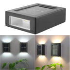 Lampada da Parete da Giardino LED Impermeabile Solare a Forma Quadrata