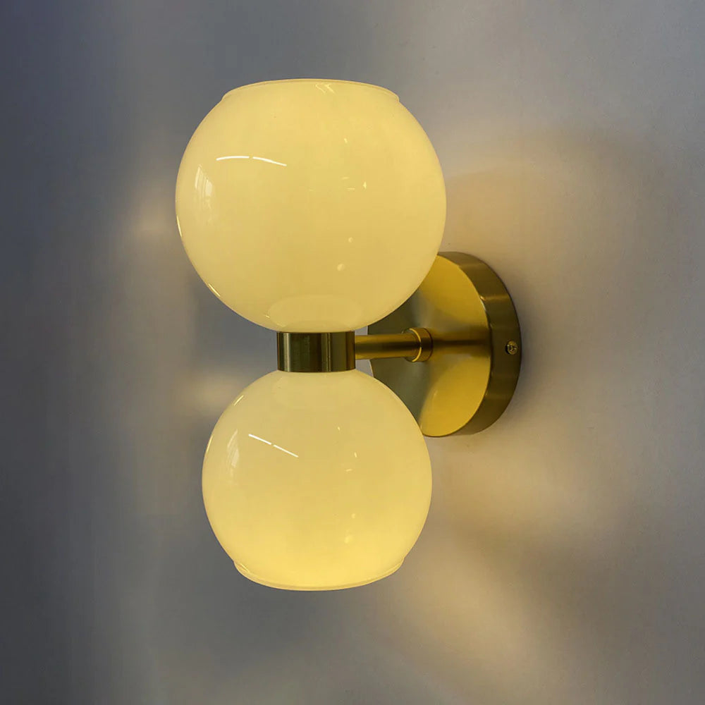 Applique da Parete Rotonda in Vetro alla Moda