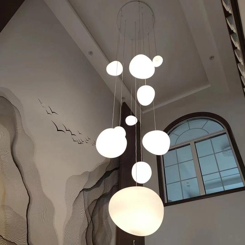 Lampada a Sospensione Pebble in Stile Art Deco Nordico per Soggiorno
