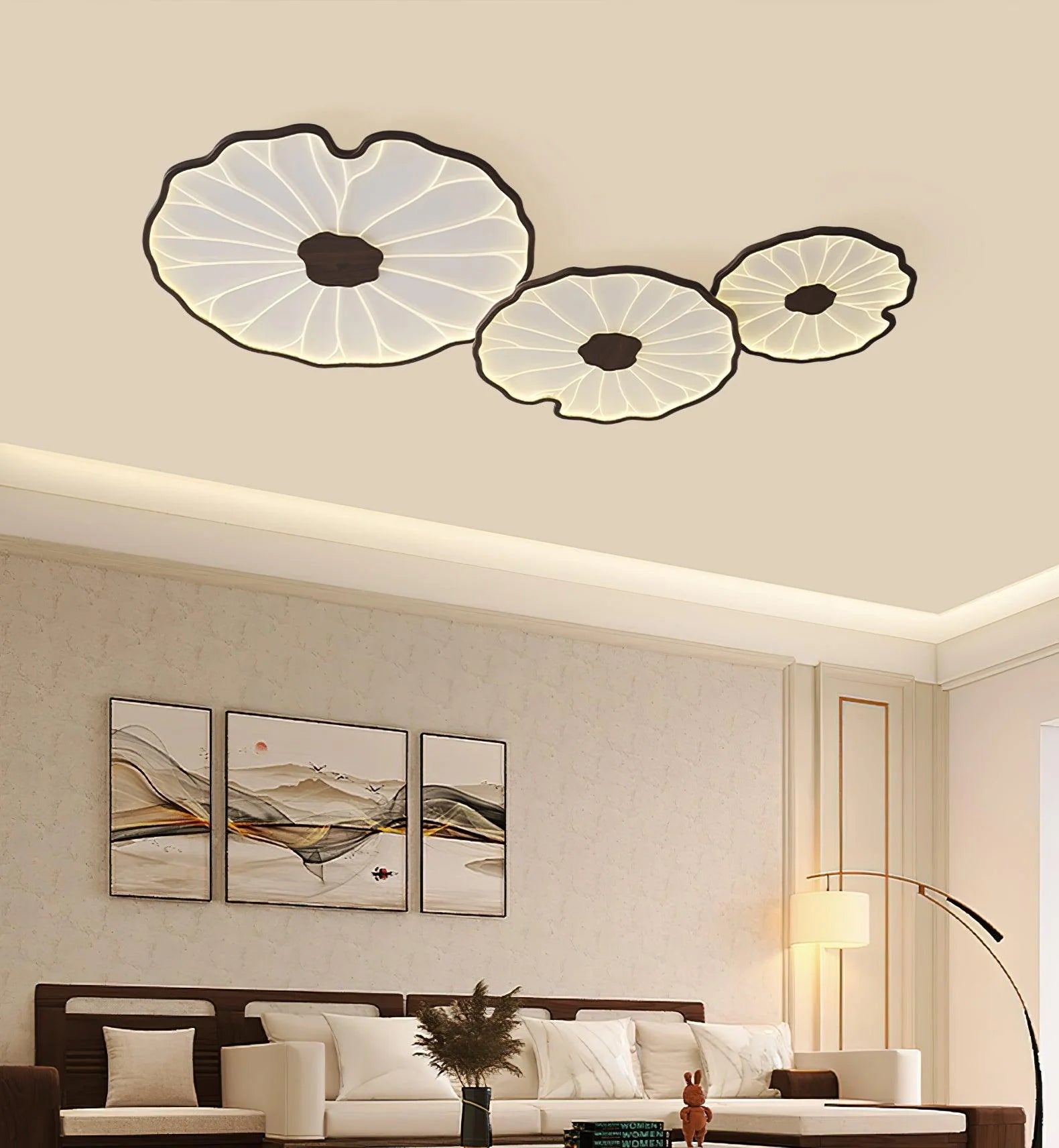 Moderna Lampada da Soffitto in Acrilico Lotus