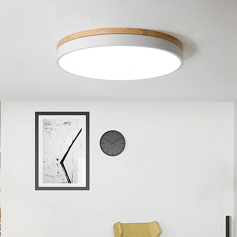 Lampada da soffitto LED rotonda in ferro acrilico minimalista moderna per camera da letto