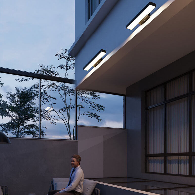Lampada da Parete Esterno LED Piatta con Sensore Moderno Minimalista Rettangolare Impermeabile
