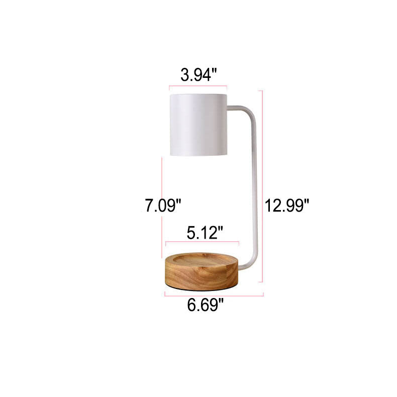 Lampada da Tavolo in Legno Minimalista Giapponese con Dimerizzazione e Timer a 1 Luce