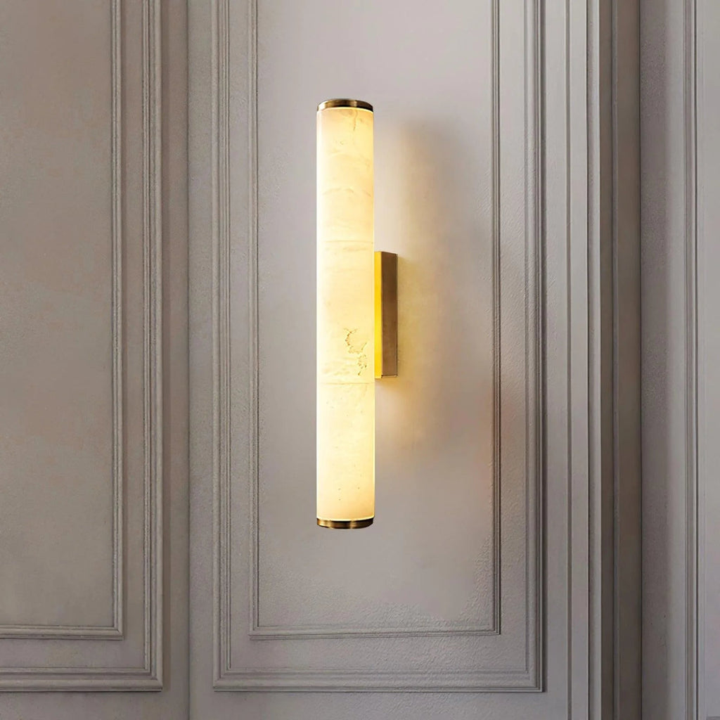 Lampada da Parete Vintage Calisto Tube in Marmo