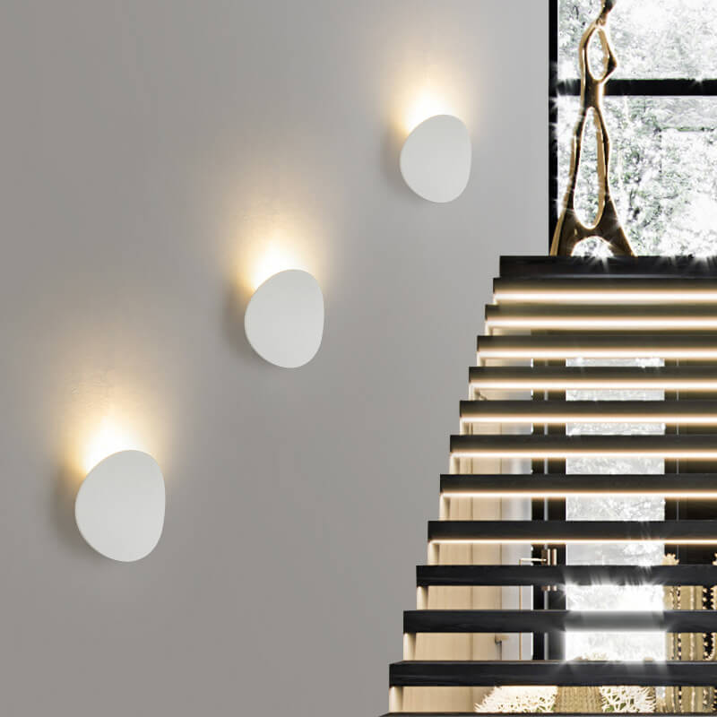 Lampada da Parete Minimalista Rotonda a LED da 1 Luce per Interni ed Esterni