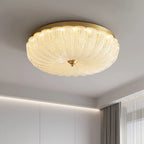Lampada da soffitto in vetro rotonda elegante