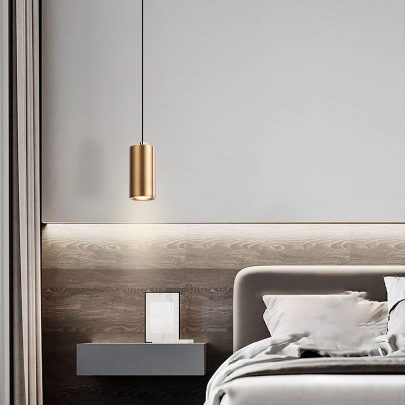 Lampada a sospensione mini in ferro con colonna minimalista moderna a 1 luce per soggiorno