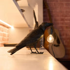 Lampada da Tavolo in Resina Trendy Crow