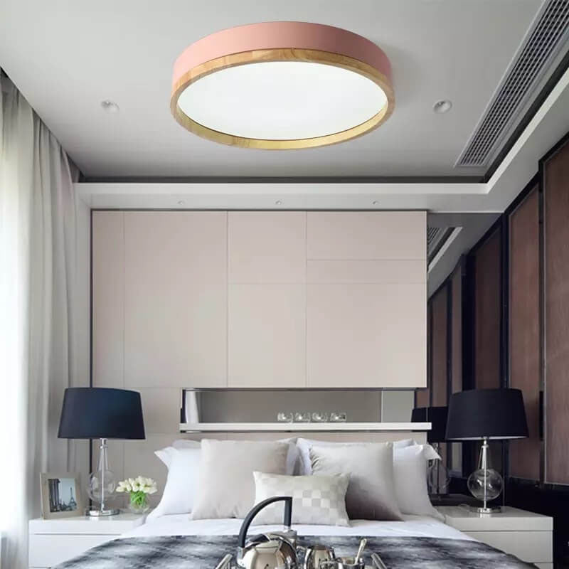 Semplice Lampada da Soffitto LED Acrilico Rotonda