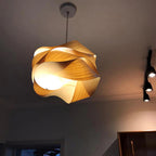 Lampada a Sospensione in Legno Irregolare Retro