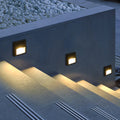 Luce da Esterno a LED Solare Rotonda Quadrata Moderna Minimalista Impermeabile per Passi da Patio
