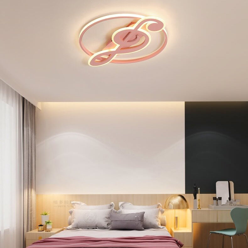 Design della Luce da Soffitto a LED con Note Musicali Creative Nordic