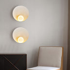 Applique da Parete Lampada Moderna Minimalista Rotonda in Ferro e Resina con 1 Luce