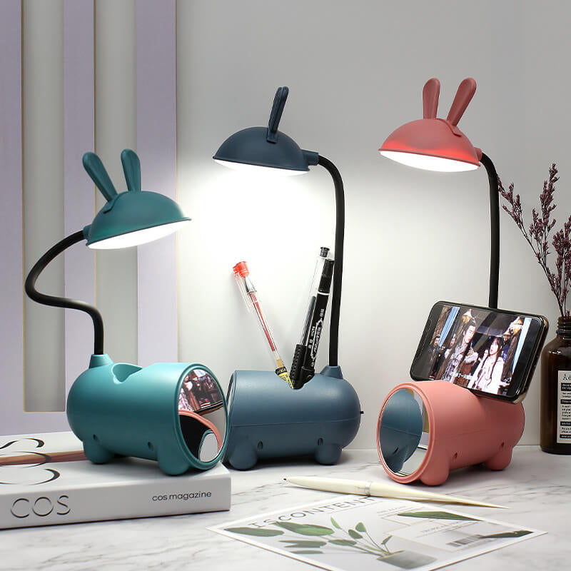 Lampada da Scrivania LED Touch USB a Forma di Coniglio Creativo