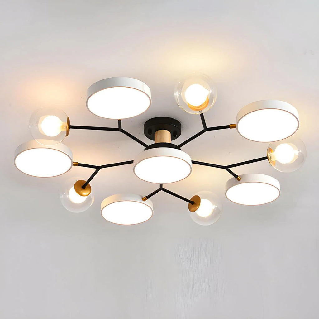 Lampada da Soffitto Moderna a Più Lampadine per Soggiorno
