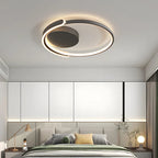 Lampada da soffitto LED rotonda elegante in ferro
