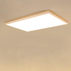 Lampada da soffitto LED quadrata rettangolare in legno massello acrilico minimalista moderna per soggiorno