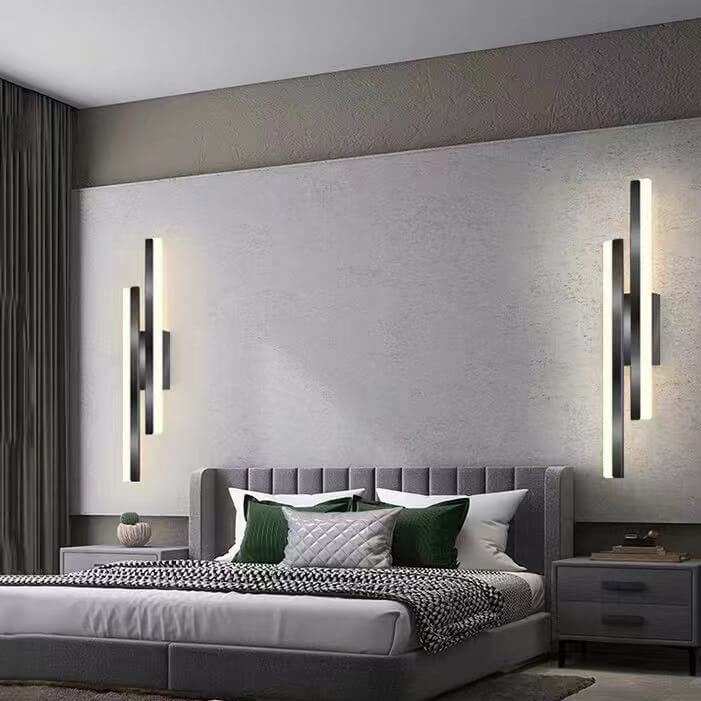 Lampada da parete LED in ferro acrilico con linee minimaliste moderne