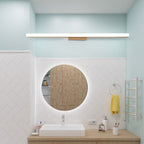 Lampada da parete LED a striscia lunga in legno minimalista nordico