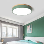 Lampada da soffitto LED rotonda in ferro acrilico minimalista moderna per camera da letto