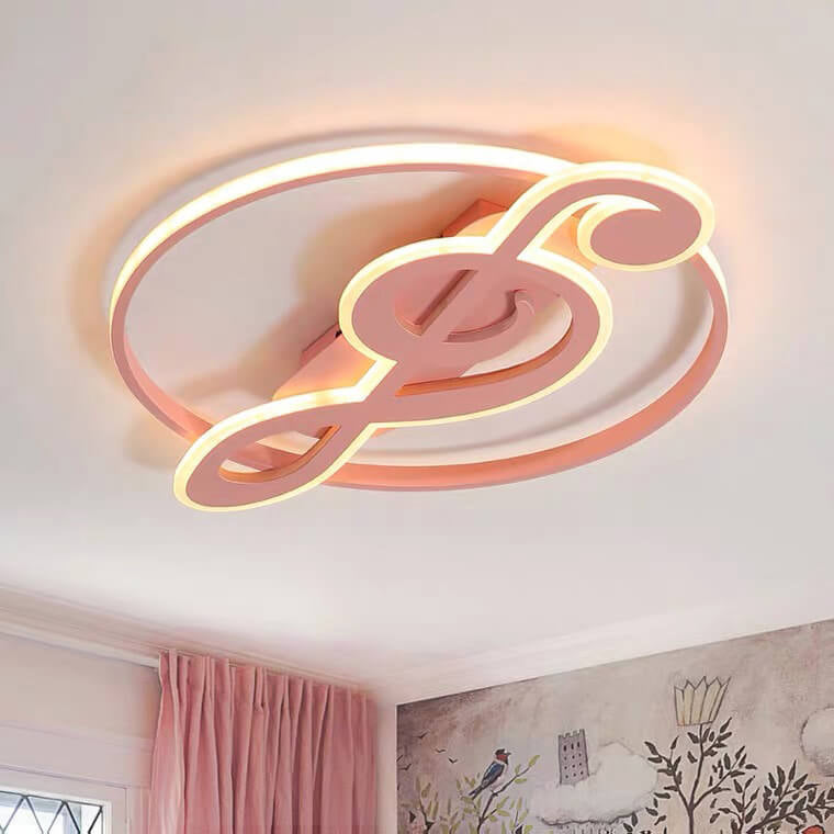 Design della Luce da Soffitto a LED con Note Musicali Creative Nordic