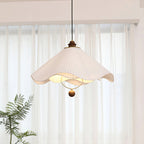 Lampada a Sospensione in Tessuto Vintage
