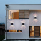 Lampada da Parete LED Moderna Quadrata in Alluminio Impermeabile da Esterno