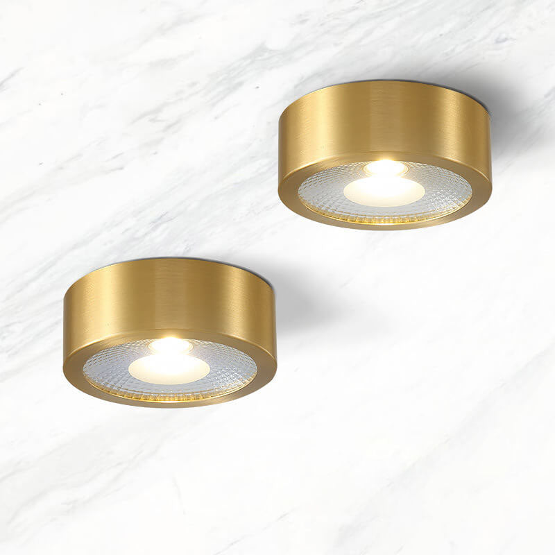 Luce a soffitto LED ultra-sottile in rame di lusso moderno per corridoio